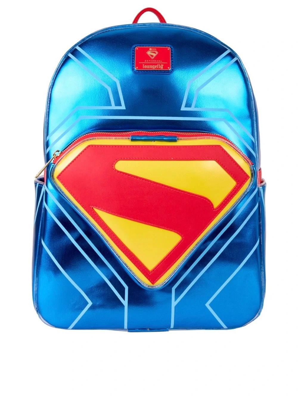 loungefly Superman Light Up Glow Full-Size Backpack - NWT
